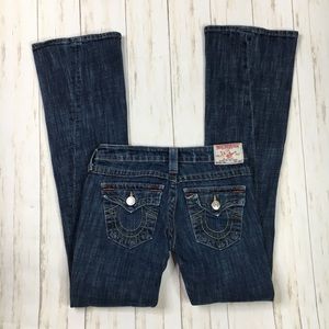 True Religion Dark Wash Joey Bootcut Denim Jeans